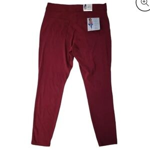 HUE Red Zinfandel Leggings Soft Tapered Fit XXL